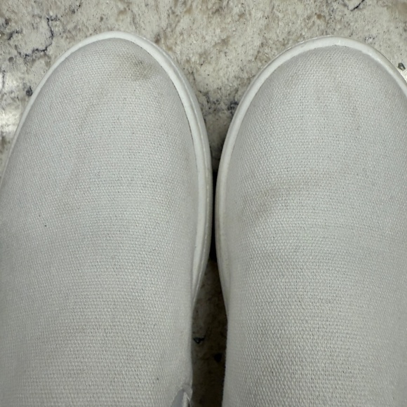 Pre-Owned Dylann White Canvas Slip On Platform sneakers by Lulus size 8 -cp - Picture 8 of 9